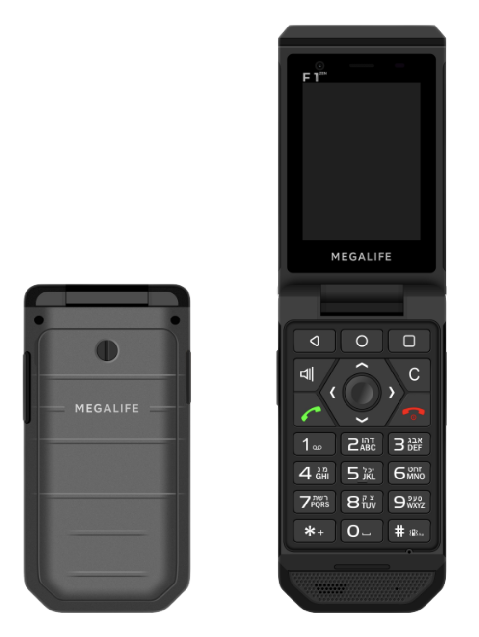 MegaLife Kosher Flip Smartphone - F1 - Still in Beta – Kosher Cell Inc