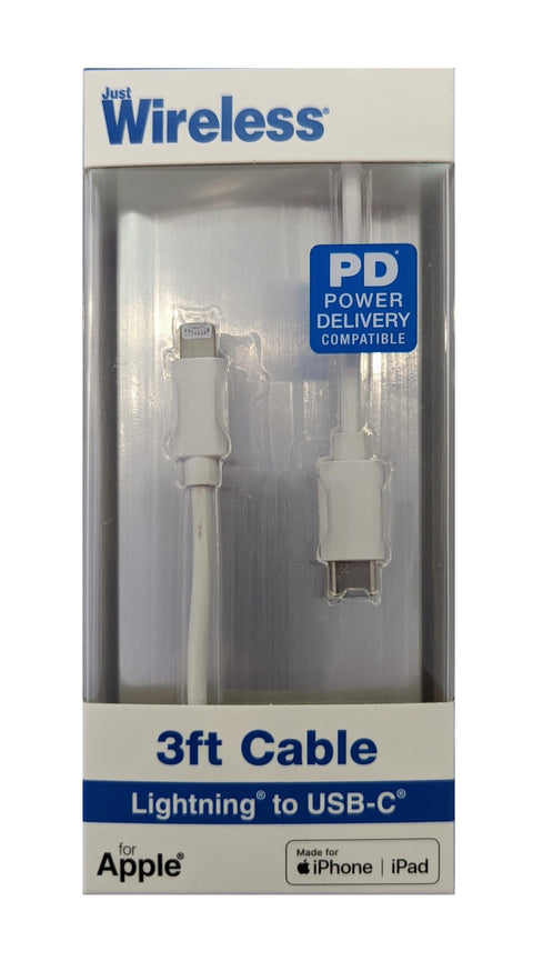 3ft Lightning to USB-C cable - Kosher Cell Inc